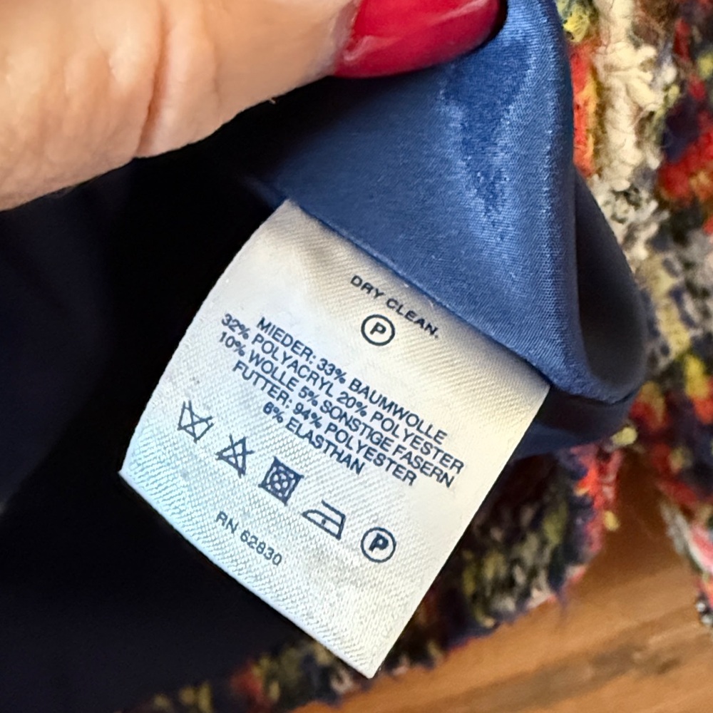 Lands' End Multicolor Tweed Jacket - image 6